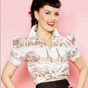 Bernie Dexter Paris Cafe top